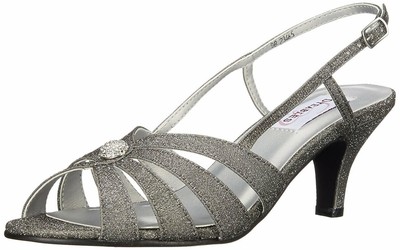 pewter color dress sandals